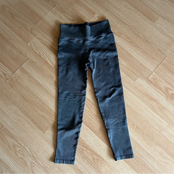 Aerie Offline Gray Ribbed High Rise Leggings Medium - Picture 1 of 8